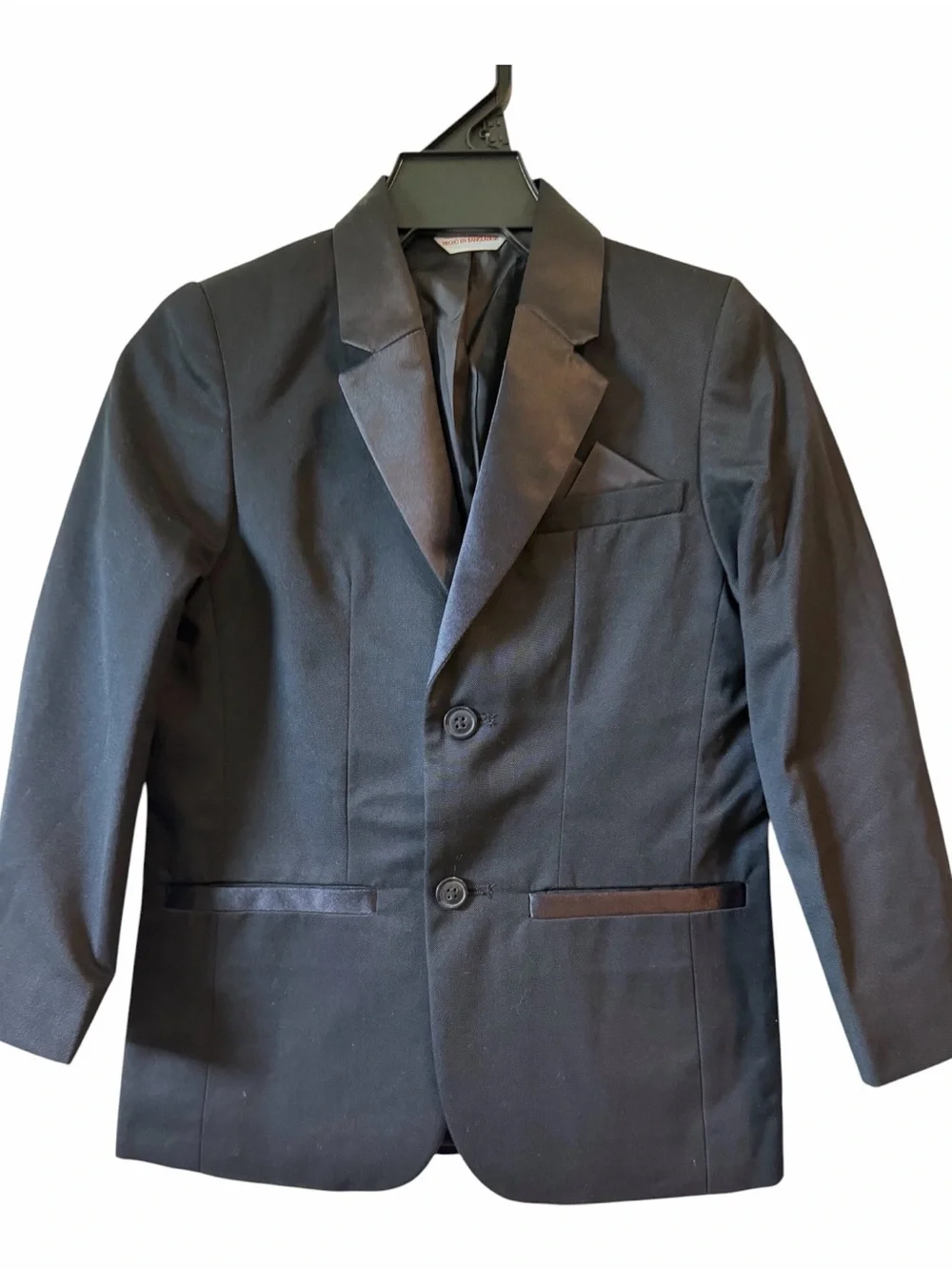Size 4 Cat & Jack: Black Boys Blazer with Satin Trim